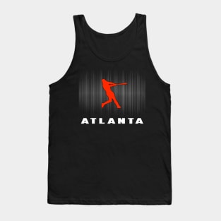 Atlanta Retro Baseball Player I Love Atlanta Men Women Tank Top